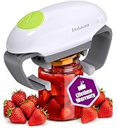 INSTACAN Higher Torque and One Touch Electric Jar Opener Easy Remove Almost Size Lid with Auto-Of...