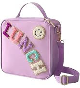 CCidea Lunch Bag for Women Insulated Lunch Box With Adjustable Shoulder Strap, Smiley Preppy Lunc...