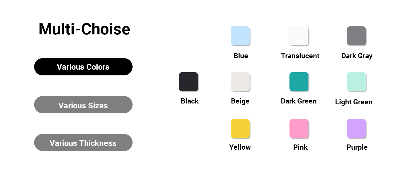 various colors