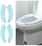 2Pairs Plush Warm Thick Padded Toilet Seat Cover Mat Non Slip Soft Toilet Seat Cushion Washable B...