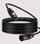 Twozoh XLR Cables 3.3FT, XLR Male to Female Balanced 3 PIN XLR Microphone Cable (Profesional/HiFi)