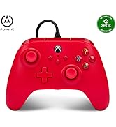 PowerA Wired Controller for Xbox Series X|S - Red, Officially Licensed for Xbox