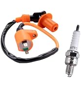Opuweiy Ignition Coil Electrode Spark Plug, GY6 50cc Performance Parts, Moped Accessories, for GY...