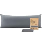 DOWNSTORIA Body Pillow Pillowcase, Ultra Soft Microfiber Long Pillow Cover, Envelope Closure Larg...
