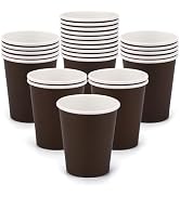 Fedmut 8 OZ Disposable Paper Cups, 25 Packs Coffee Drinking Cups,Hot Beverage Paper Party Cups, D...
