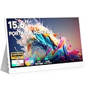 AYY Portable Monitor 15.6inch 1080P FHD - USB-C/HDMI Computer Display, HDR IPS Gaming Monitor Com...