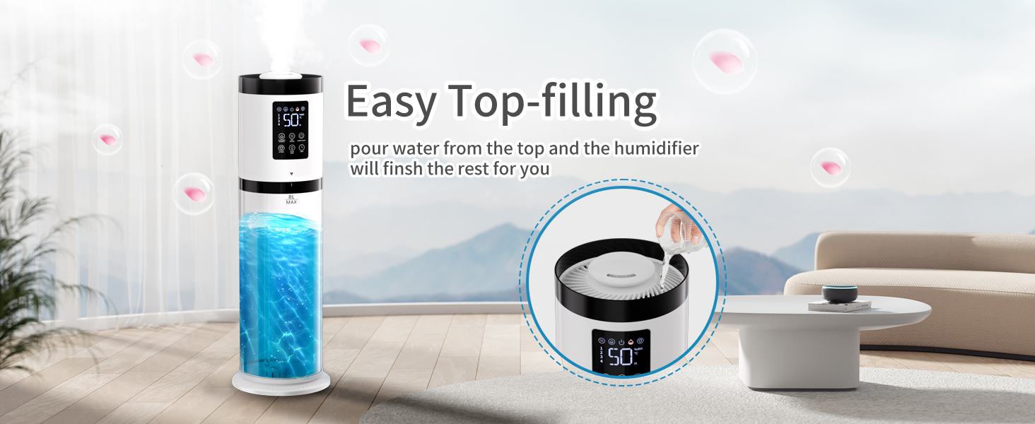 top fill humidifier