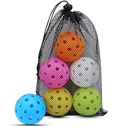 Magicorange Pickleball Balls, 40 Holes Outdoor Pickleballs, High Elasticity & Durable Pickle Ball...
