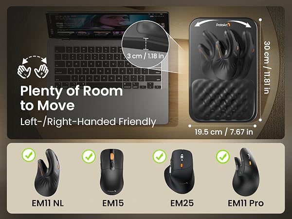 ergonomic mouse pad