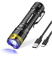 DARKBEAM UV Flashlight 395nm Blacklight LED Black Light, Mini but Powerful Woods Lamp Rechargeabl...