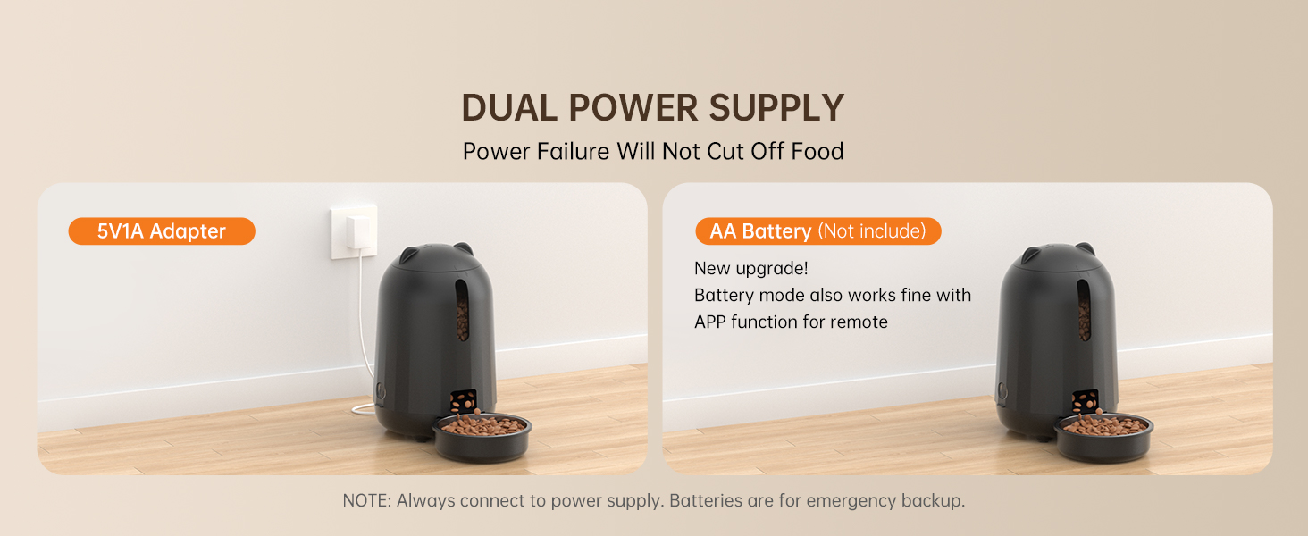 timed cat feeders for dry food automatic cat feeder with app pet food dispenser timed dog feeder