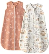 Yoofoss Fleece Baby Sleep Sack 2 Pack 1.5 Tog Baby Wearable Blanket with 2-Way Zipper