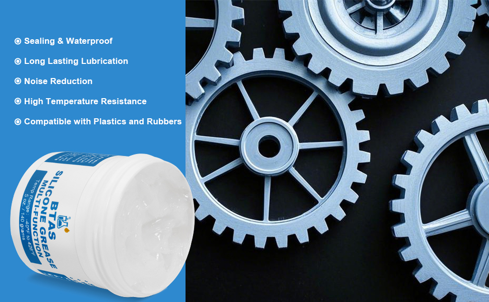 BTAS Silicone Grease O-Ring Gaskets Pool Pump Maintenance Repair Leaky Faucet Odorless Waterproff