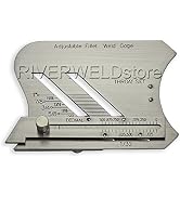 RIVERWELD Adjustable Fillet Weld Gauge and Unequal Leg Measurement Feature Weld Inspection