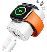 UZJ 3-in-1 Apple Watch Charger, Wireless Magnetic Portable Charger Block, 25W Fast Charging, for ...