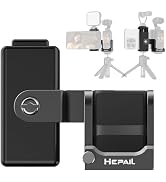HAFOKO OSMO Pocket 3 Phone Mount Holder with 1/4 Threaded Hole and Cold Shoe Expansion Frame for ...