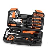 39 Piece Household Tool Set General Repair Small Hand Tool Kit Basic Home Tool Set in Toolbox Sto...