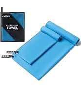 Aegero Camping Towel,2 Pack Microfiber Travel Sports Towel,Quick Dry-Super Absorbent-Ultra Compac...