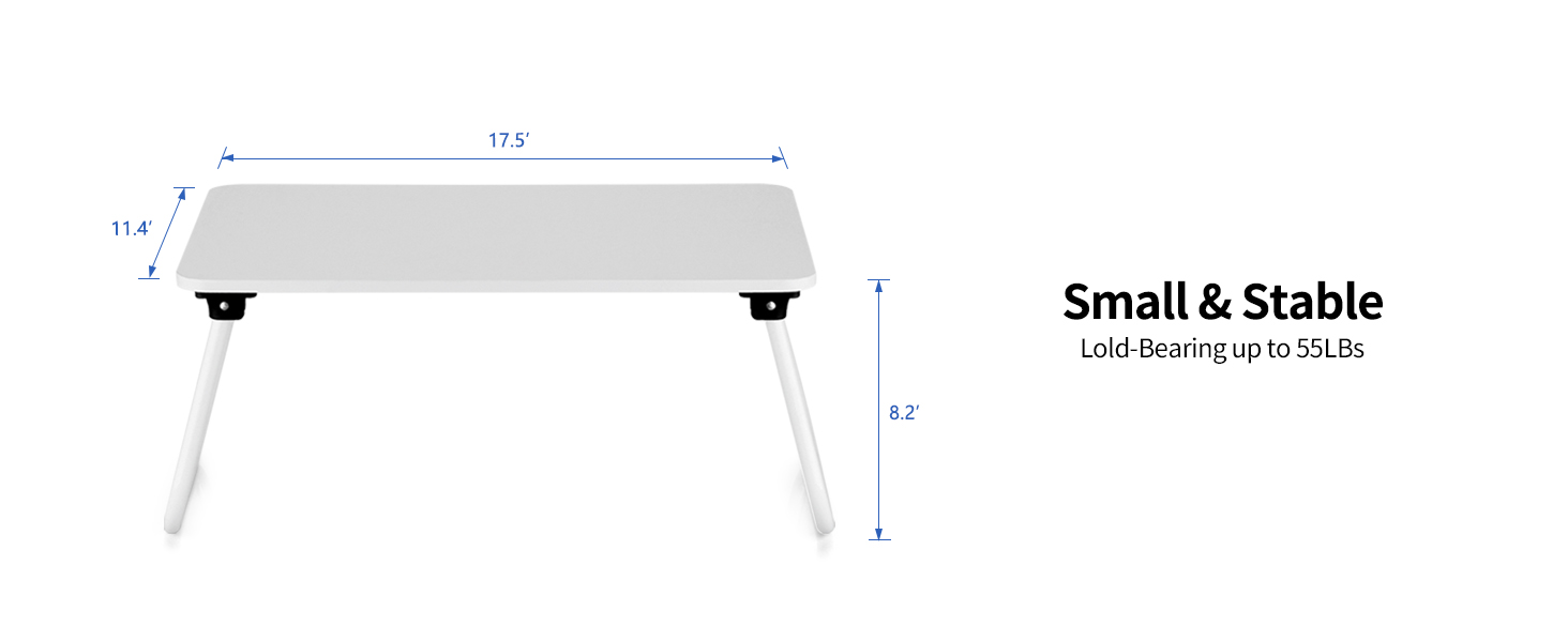 Ruxury Foldable Lap Desk Laptop Stand Bed Desk Table Tray