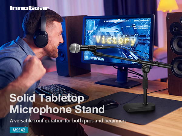 desktop microphone stand