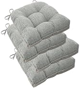 ELFJOY Chair Cushions for Dining Chairs Set of 4 Office Chair Cushion 18x18x3 Inches Kitchen Chai...