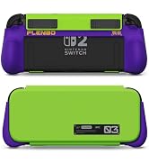 Plenbo FoldeX 2-in-1 Grip Case for Nintendo Switch 2: Detachable Flip Protective Cover & Dockable...