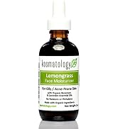 kosmatology Lemongrass Organic Face Moisturizer | Acne and Oily Skin Types | Infused with Lemongr...