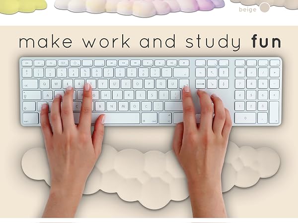 pink desk accessories white keyboard pad gaming setup accessories cute desk accessories