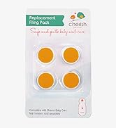 Replacement Filing Pads for Electric Baby Nail Trimmer - Cherish Baby Care - Includes 4 Orange Fi...