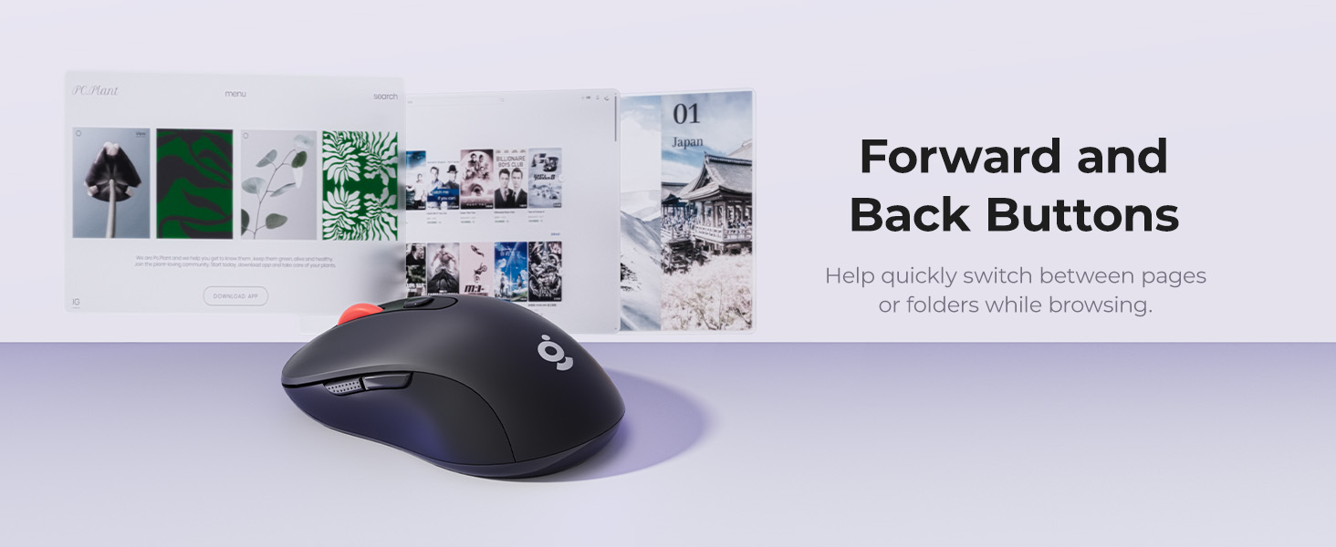 forward and back buttons