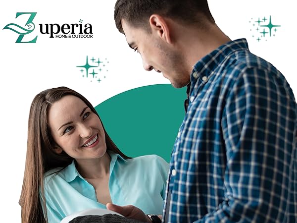 ZUPERIA cleaning cloths, 100% Cotton terry cleaning towels, highly absorbent, home and office use