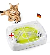 ALL FOR PAWS Interactive Cat Toys, Motion Activated Cat Soccer Toy with 2 Catnip Balls, USB Recha...