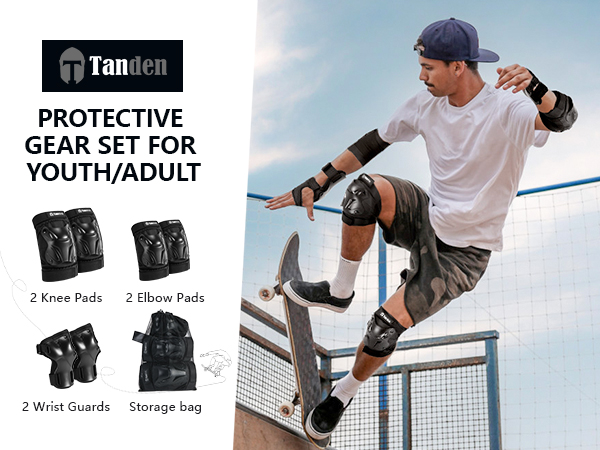 Skating Protective Gear Elbow and Knee Pads