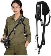 FOMITO JD-F1 Single-Shoulder Camera Strap with Quick-Release Buckle and Safety Cord, Suitable for...