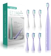 VOYOR-HEALTH Sonic Electric Toothbrush for Adults,Tooth Brushes with 6 Brush Heads,70-Day Battery...
