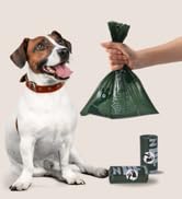 92% biobased dog poop bags