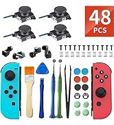 Joycon Joystick Replacement Kit(48 in one), Switch Joystick Replacement for Switch/Switch Lite/Sw...