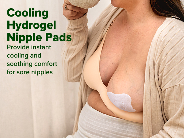 haakaa Soothies Hydrogel Nipple Pads with Lanolin
