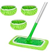 ZEHRAI Reusable 100% Microfiber Mop Pads Compatible with Swiffer Sweeper Mop, Wet and Dry Flat mo...