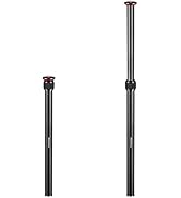 MINIFOCUS Tripod Extension, 2 Section Center Columns, 23.4" Alloy Aluminum Tripod Extender Tube T...