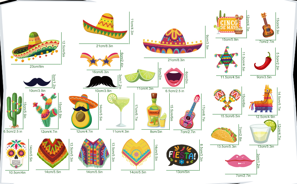 mexican photo props