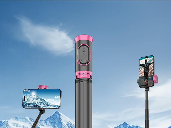 Portable Selfie Stick Travel Essentials for iPhone Android