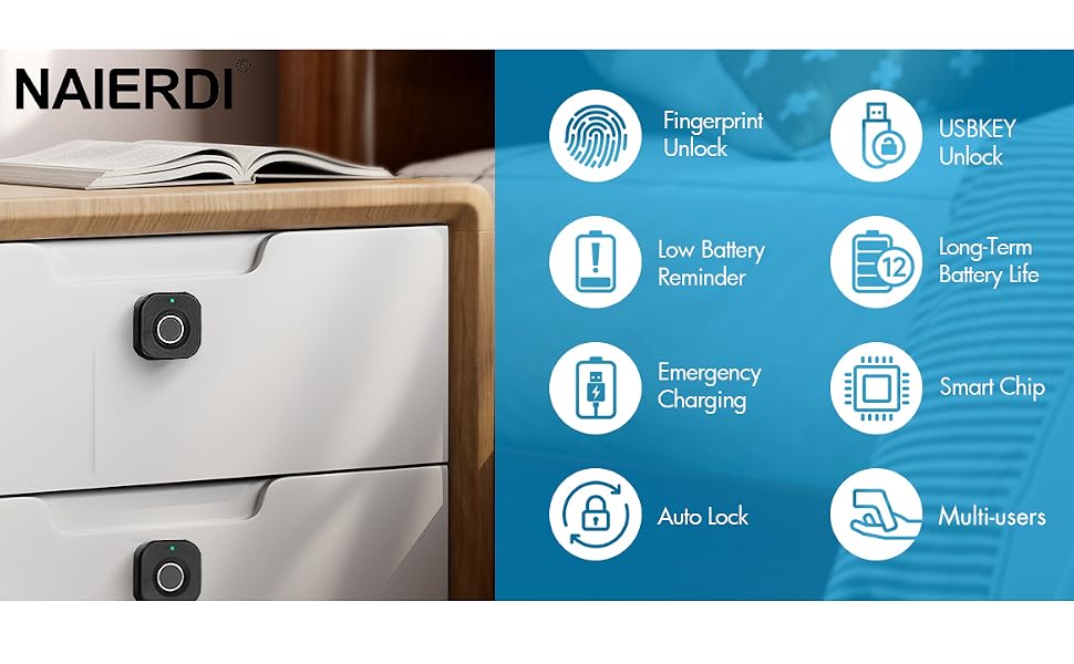 Fingerprint Cabinet Lock