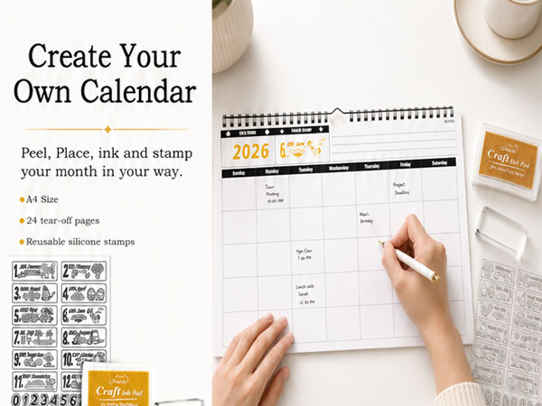blank calendar wall calendar 2026-2027 custom calendar calendario 2026