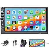 Double Din Car Stereo,7 Inch Car Radio with HD Touch Screen Bluetooth Car Stereo,Bluetooth Hands-...