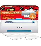 Scotch Brand PRO Thermal Laminator, Never Jam Technology Automatically Prevents Misfed Items,2 Ro...
