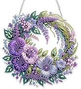 Eiflow Spring Diamond Art Hanging Kit for Adults, DIY Diamonds Painting Door Hanging Board Kit, S...