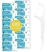 Kingbzis 600 Count Dental Floss Picks – Non-Slip Grip Handle,Non-Breakable Tooth Picks Flossers –...