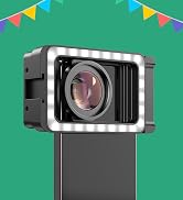 MIAO LAB 15X Phone Macro Lens with LED Fill Light, 15X Macro Lens + 17mm Thread Lens Adapter for ...