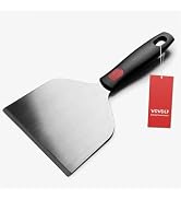 Vovoly Wide Griddle Scraper, 4.3“x4.3'' Smashed Burger Scraper Grill Scraper Spatula Burger Turne...